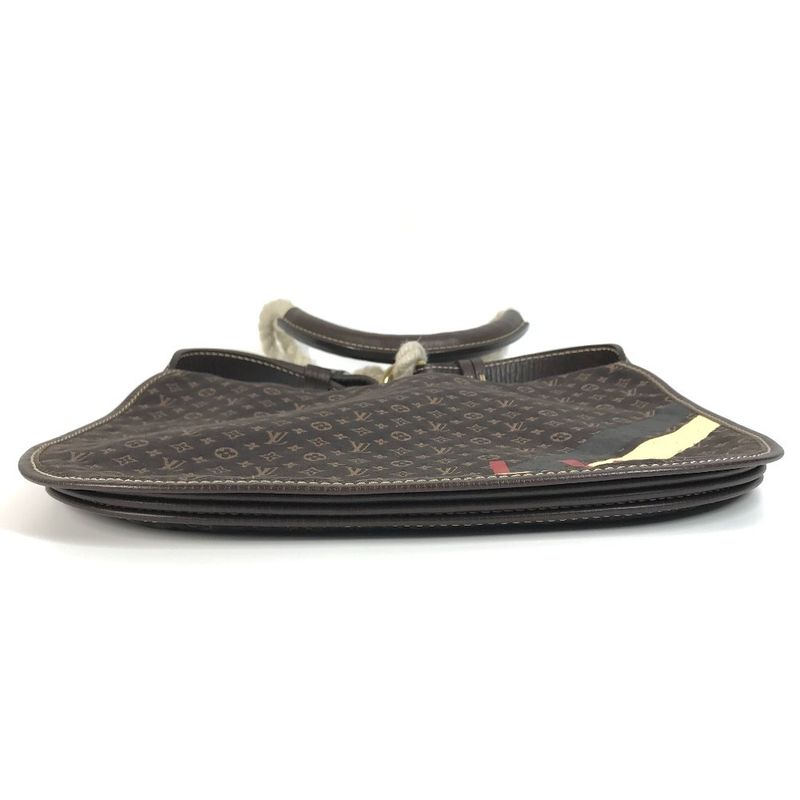 Louis Vuitton Shoulder Bag Aman M40021 Monogram Mini Lin Canvas Brown