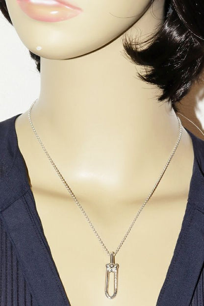 Tiffany & Co Pendant Necklace SV Hardware Slender Link Pendant Necklace