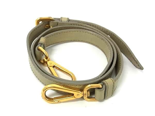 Prada Leather Shoulder Strap For Bag Shoulder Crossbody Women's Gray Fp3782