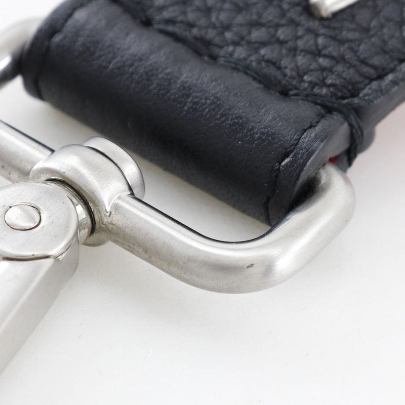 Fendi Selleria Studded Leather Black/red Unisex Shoulder Strap