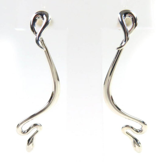Tiffany & Co Elsa Peretti Swing Snake Earrings 925 Binaural Accessory Silver