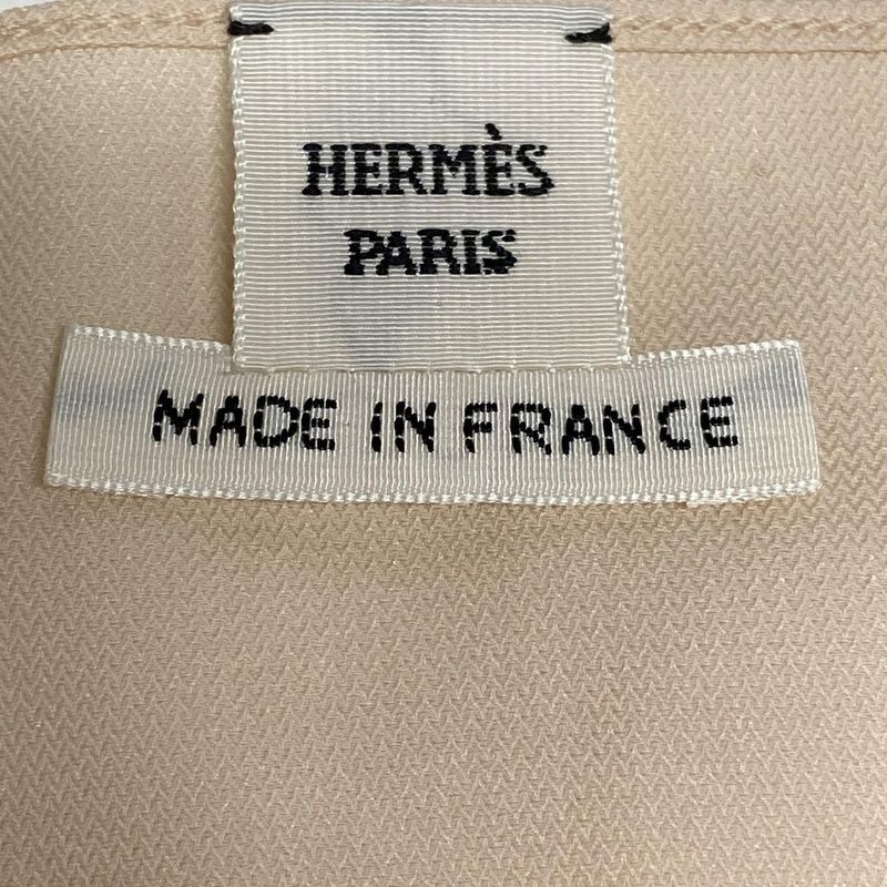 Hermes Dress Size 36 S Women - 3h0612d1 Beige And Light Brown Short Sleeves/knee