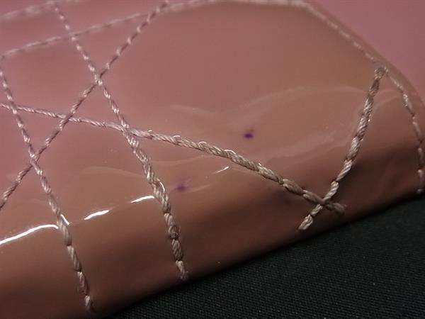 Christian Dior Lady Dior Cannage Patent Leather Iphone14pro Phone Case Pink