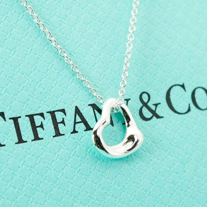 11mm (0.43in) Tiffany & Co Small Open Heart Necklace 24-5792s