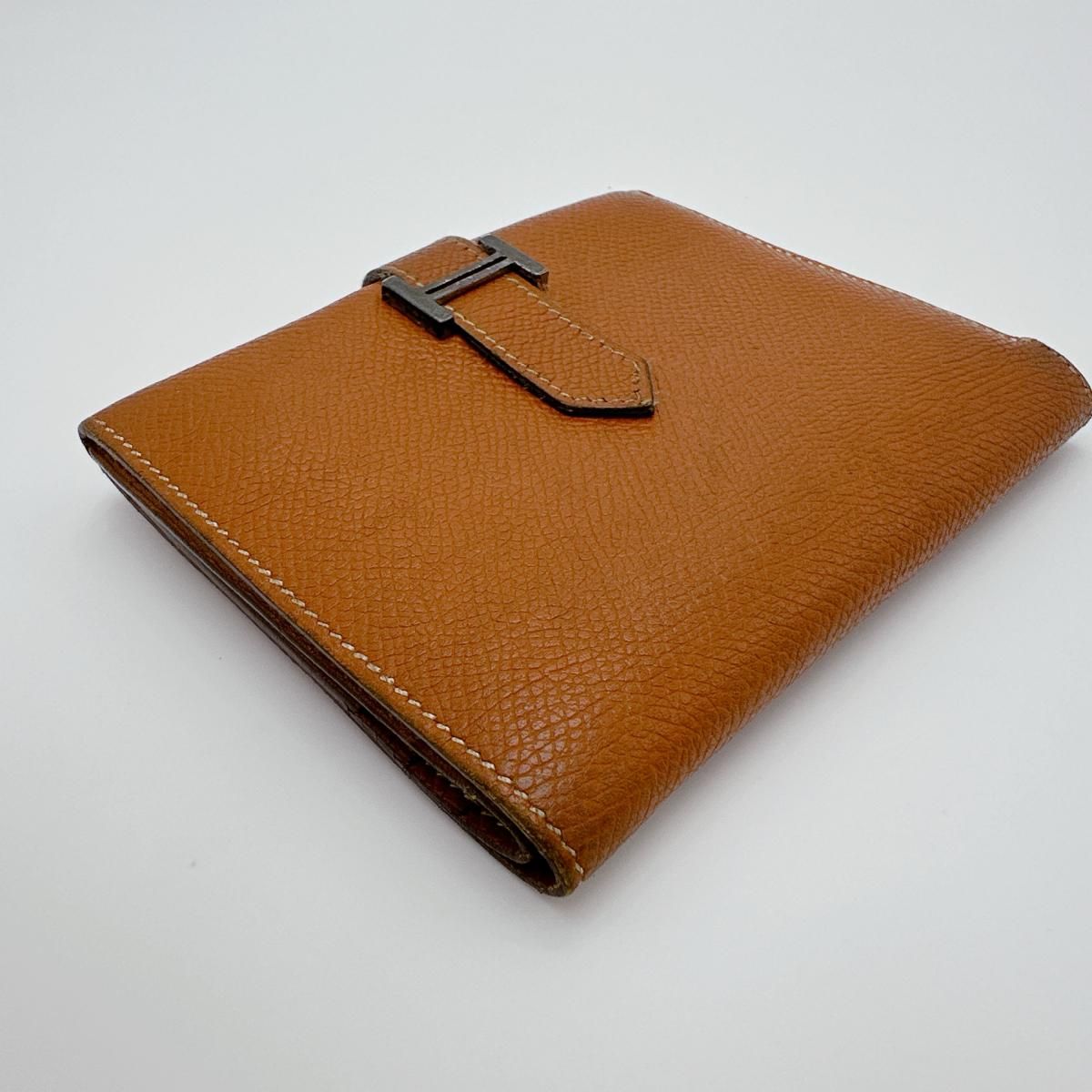 Hermes Bifold Wallet Bearn Compact Brown
