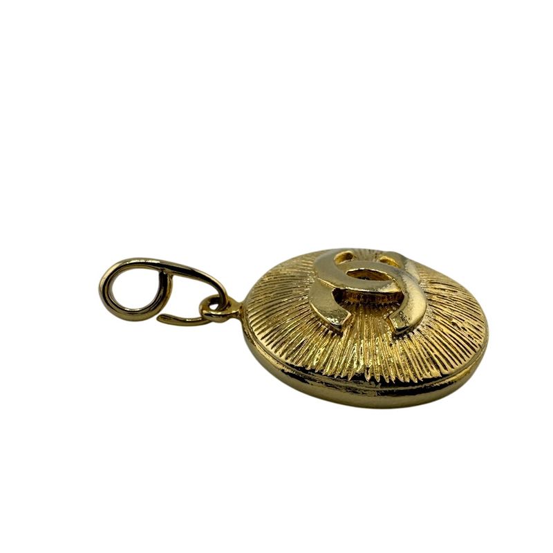 Chanel Necklace Top Vintage Coco Mark Necklace Branded Chain Jewelry Gold Ladies