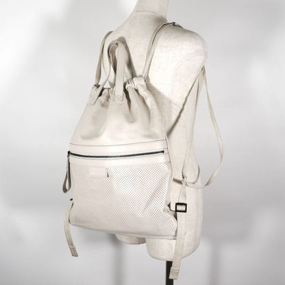 Bottega Veneta Bottega Veneta Reggello 567222 Calf Ivory Unisex Backpack/daypack