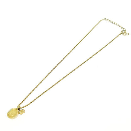 Christian Dior GP Rhinestone CD Logo Necklace Gold 408924 Necklace
