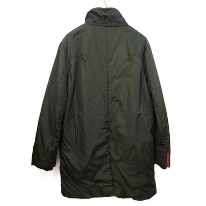 Prada Nylon Jacket Sgv294 Khaki Green Cotton Coat