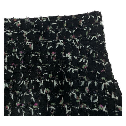 Chanel Tweed Coco Mark Size 38 Black Pink Black Hardware Wool P29310v19329