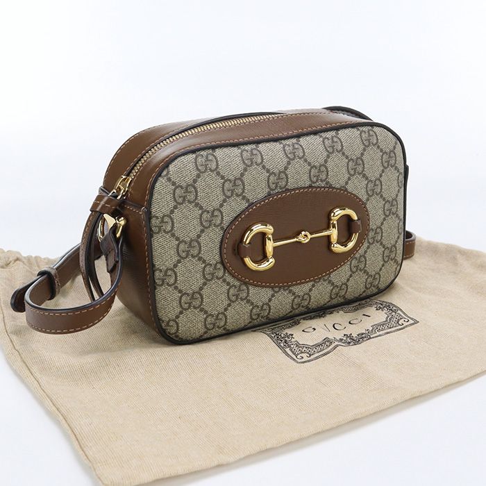 Gucci Small Camera Bag Horsebit 1955 760196 Crossbody Shoulder Bag GG Supreme