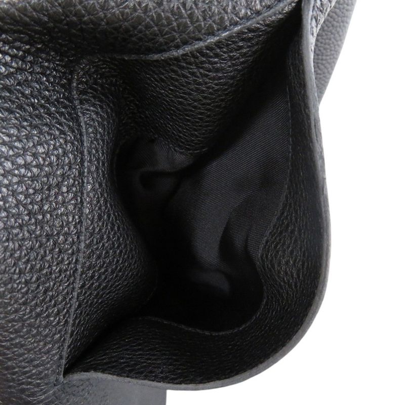 Hermes Long Gilet Deerskin Vest Deerskin Black 0260 Hermes