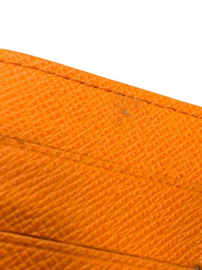 2841 Louis Vuitton Porte Monet Vieux Viennois Epi Orange Clasp M6324h Preowned