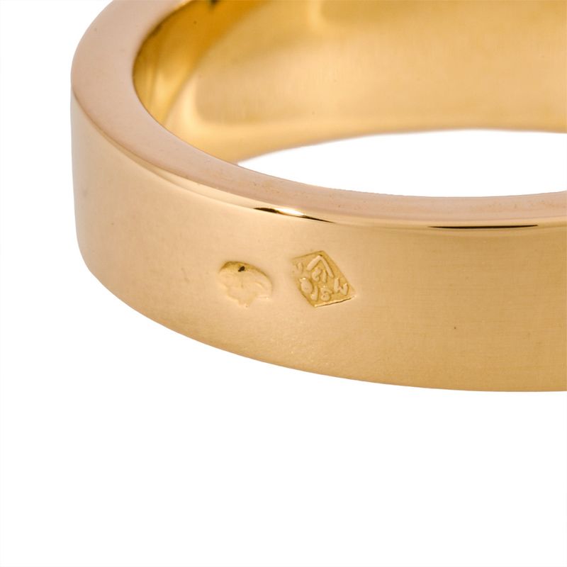 Cartier Tank Ring Peridot #48 18K Yellow Gold 91g Yellow Gold Ladies