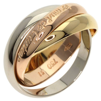 Cartier Trinity #51 Ring 18K Yellow Gold 18K White Gold 18K Pink Gold Ladies