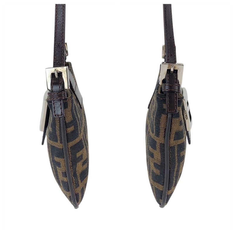 Fendi Zucca Mamma Bucket Brown Canvas 2241 26766 009 Shoulder Bag Handbag Women