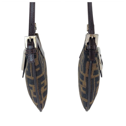 Fendi Zucca Mamma Bucket Brown Canvas 2241 26766 009 Shoulder Bag Handbag Women