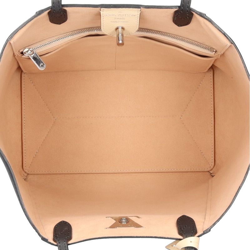 Louis Vuitton Lock Me Cabas Tote Bag Calf M42289 Beige Women's Louis Vuitton