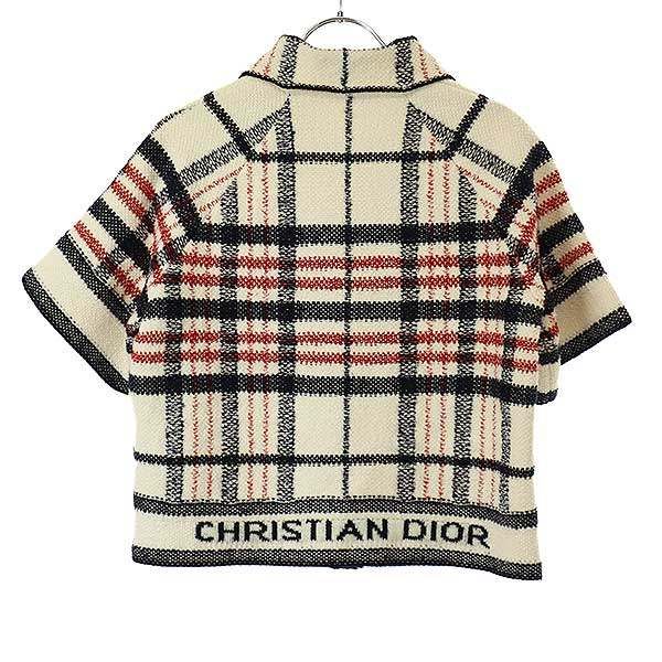 Christian Dior 22aw Technical Cotton and Wool Knit Jacket 224v13am706 White 36