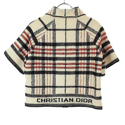 Christian Dior 22aw Technical Cotton and Wool Knit Jacket 224v13am706 White 36
