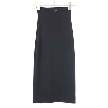 Prada 23ss Jersey Long Skirt Jersey Long Skirt 31116 Black 36