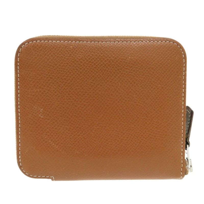 Hermes Azap Silk Quin Compact Vaux Epson Gold Stamped Z (2022) Coin Case Brown