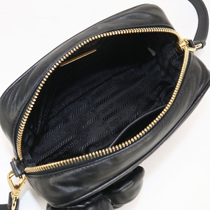 Prada Bp0166 UHG F0002 Crossbody Shoulder Bag Leather Women