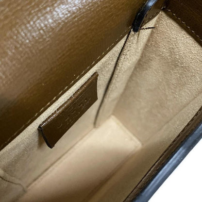 Gucci Shoulder Bag GG Plus GG Supremehorsebit 625615 Beige And Dark Brown Mini