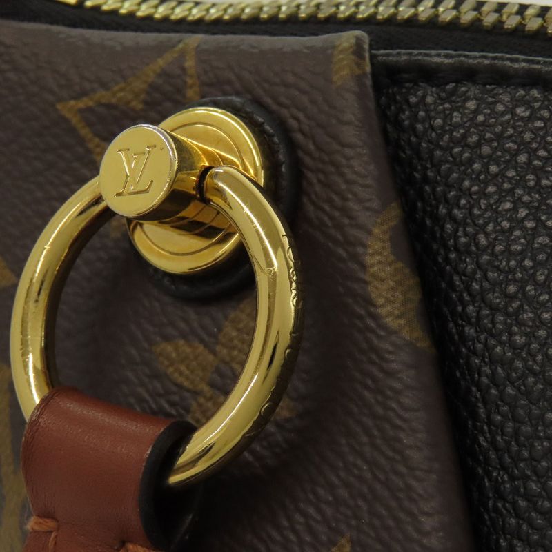 Louis Vuitton M43976 V Tote BB Handbag Monogram Canvas Women