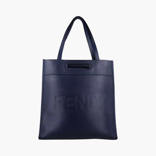 Fendi Shopper Men's Blue Black Leather 7va481 7va481-ac9l-219-12085