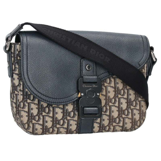 Dior 1adpo049yks Leather Switched Oblique Shoulder Bag Men's