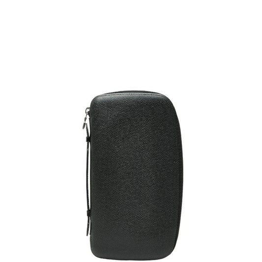 Louis Vuitton Taiga Organizer Atholl NM Long Wallet Round Zipper M30652 Ardoise