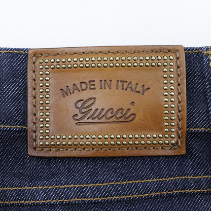 Gucci Bb05310310 Denim Navy Women's Mini Skirt