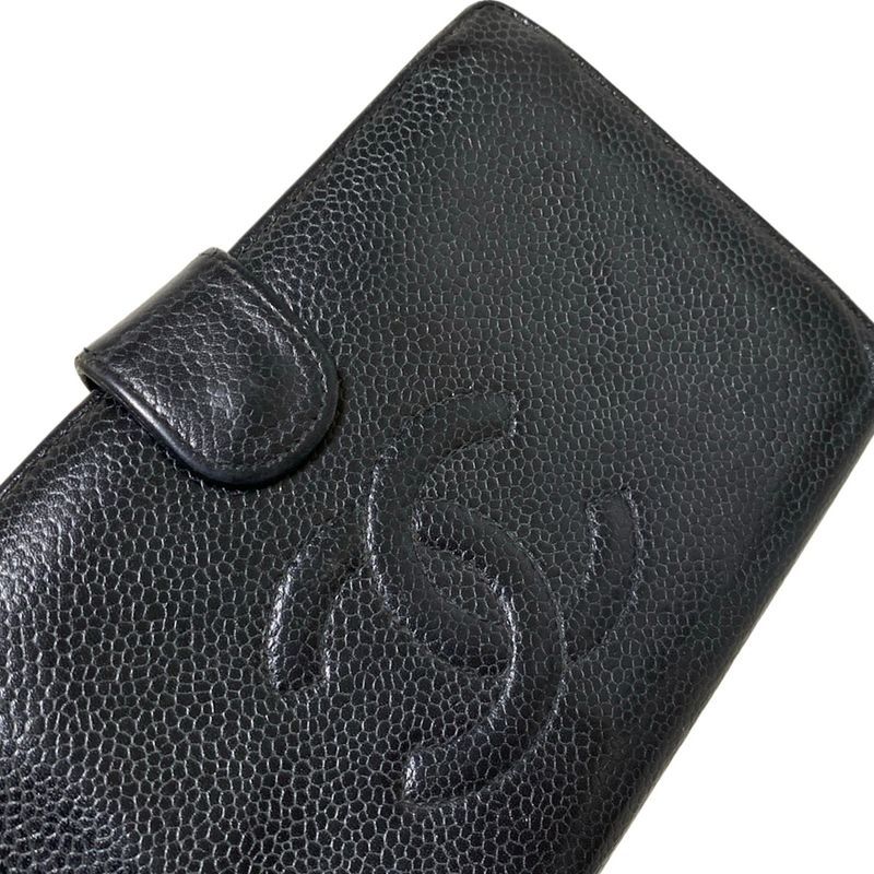 Chanel Bifold Wallet - Black Gold Hardware
