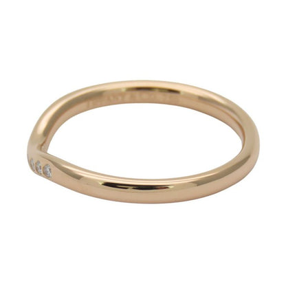 Tiffany & Co Ring - Ring Curved Band 18K Pink Gold Diamond Approx 2.47g Pink