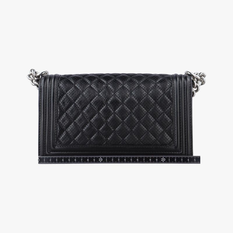 Chanel Boy Chanel Black Lamb Skin A6708619140188