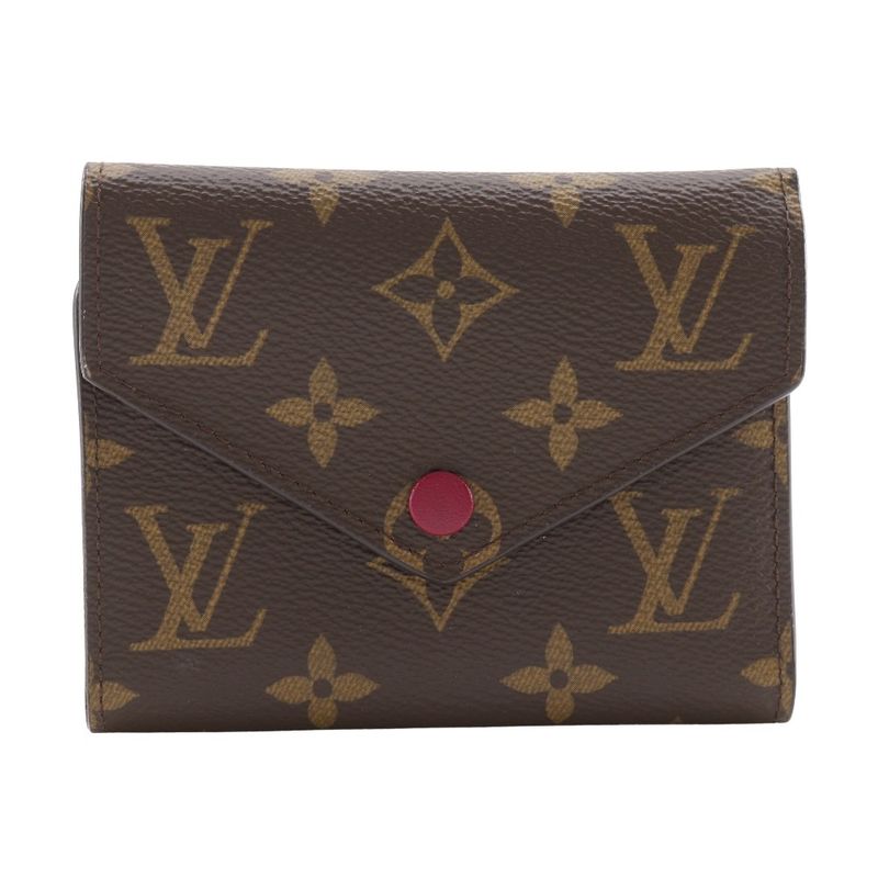 Louis Vuitton Portefeuille Victorine Fuchsia Monogram M41938 Monogram Canvas