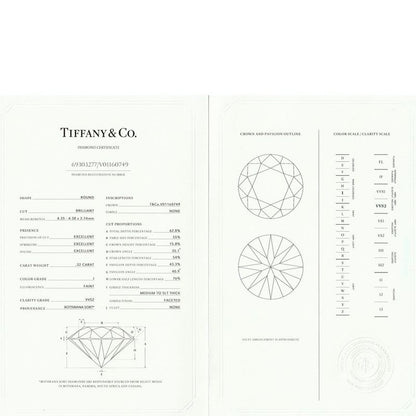 Tiffany & Co Harmony 032ct I-vvs2-3ex Diamond Ring Pt950