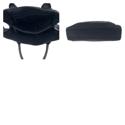 Gucci Sherry Line Black Silver Hardware Nylon 246410 Business Bag Handbag Men