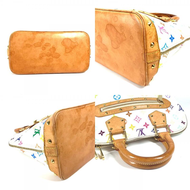 Louis Vuitton Handbag Alma M92647 Monogram Multicolor Canvas Bronze White