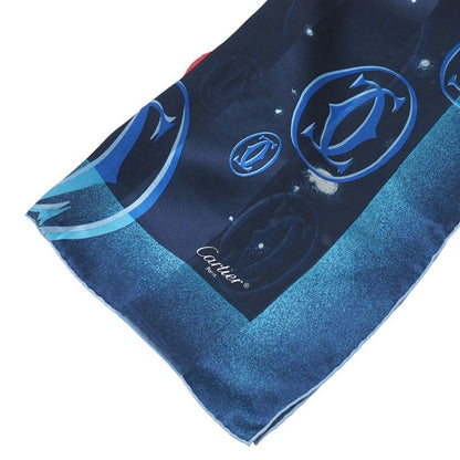Cartier Scarf Double C Logo All Over Total Silk Large Shawl Scarf 20251015
