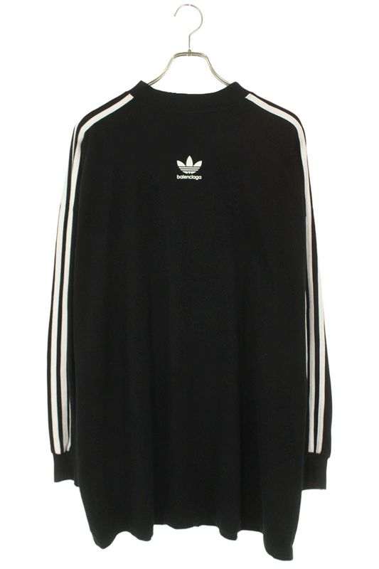 Balenciaga X Adidas 23SS 728789 Tnva6 Three Line Damaged Oversized Long Sleeve