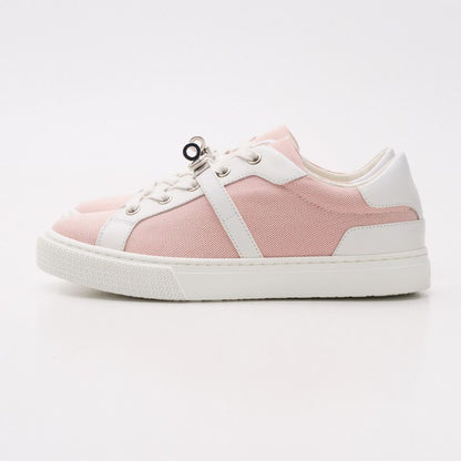 2022ssHermes Day Sneakers Size 36 Kelly Hardware Leather Canvas