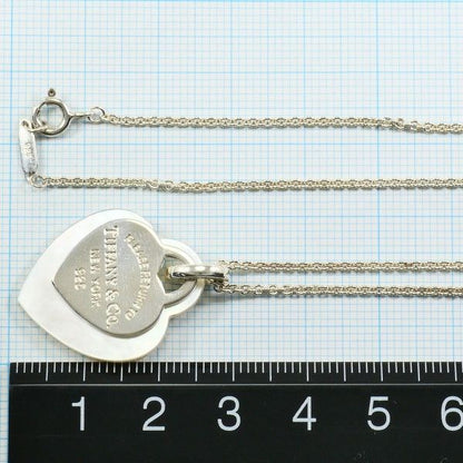 Tiffany & Co Return To Double Heart Silver Necklace Shell Box Bag Total Weight