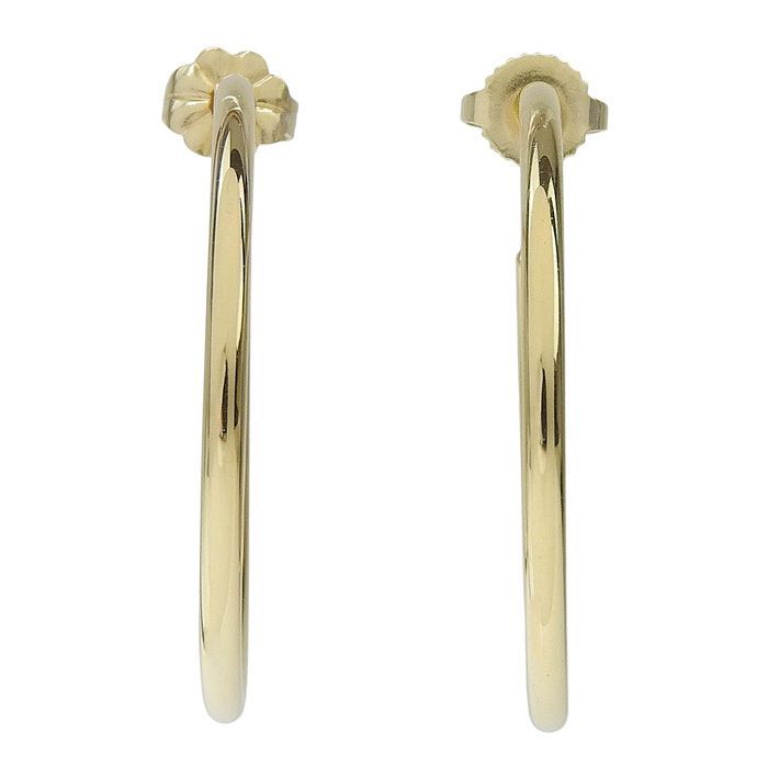 Tiffany & Co Tiffany & Co Plain Hoop Earrings 18K Yellow Gold 750 Yellow Gold