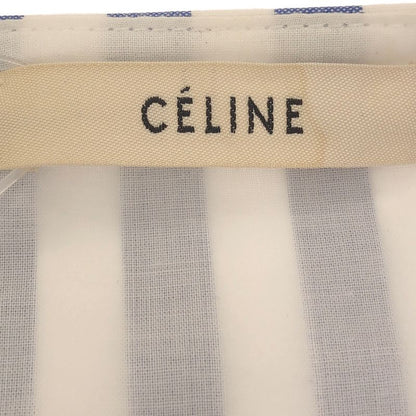 Celine Striped Ribbon Pullover Shirt 20ar9 6772 Blue 34