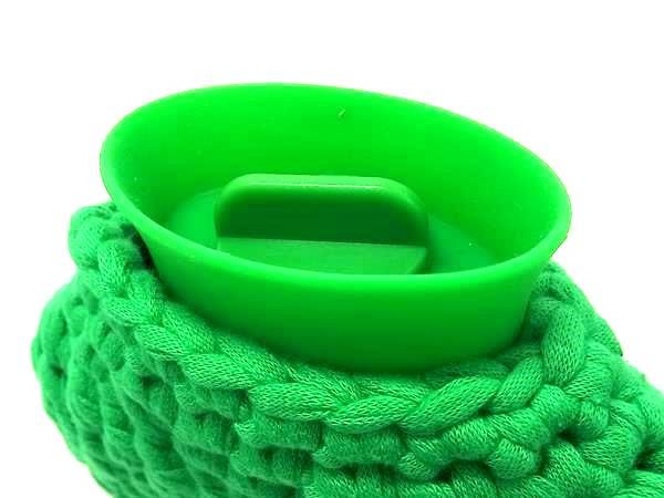 Bottega Veneta Intrecciato Knit And Rubber Hot Water Bottle In Green