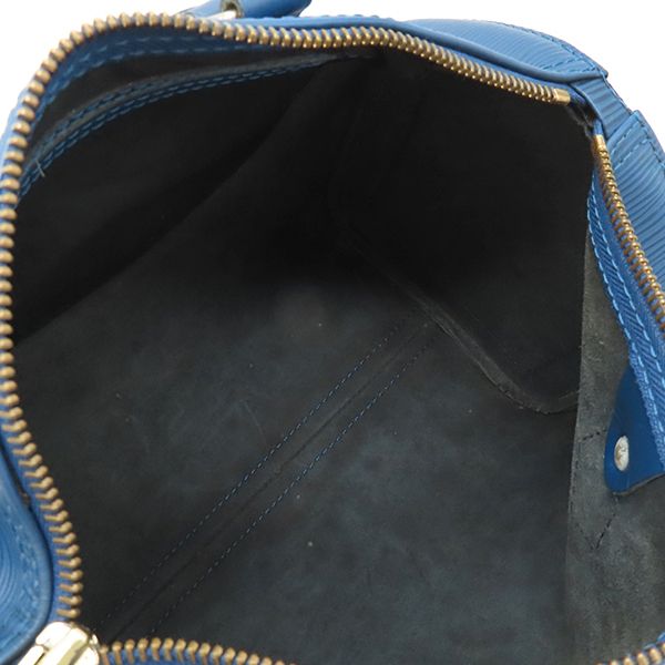 Louis Vuitton Handbag Speedy 25 Epi Leather Toledo Blue Gold Hardware Blue