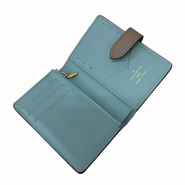 Louis Vuitton Taurillon LV Vertical Wallet Compact M82198 Bifold Wallet Women