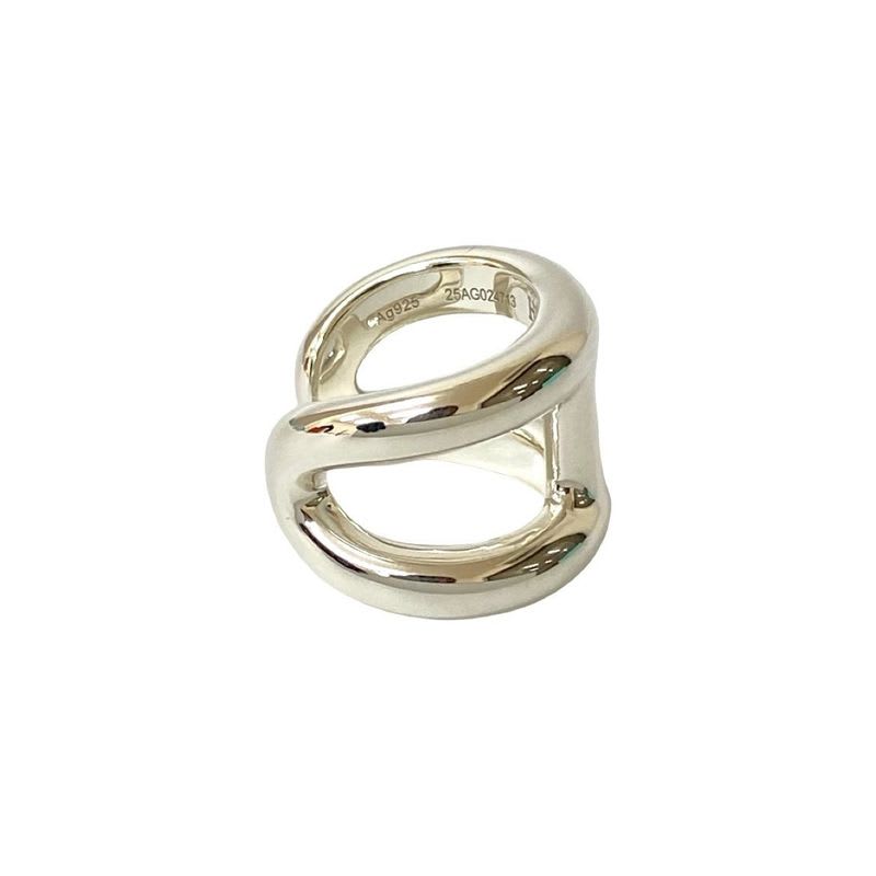 Hermes Osmose GM Silver 925 Ring No 7 Accessories Small